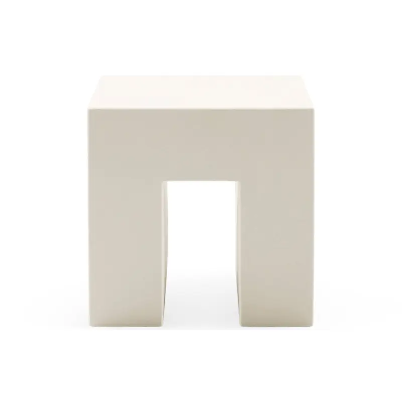 Vignelli Cube Stool from Heller - White