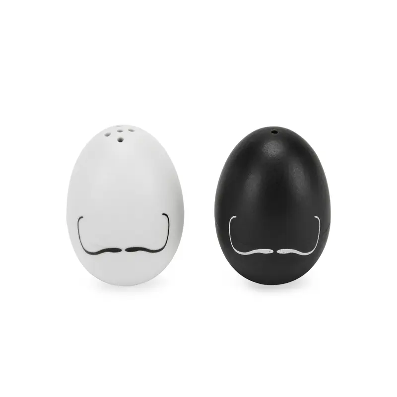 Surrealist Egg Porcelain Salt and Pepper Shakers - Set of 2