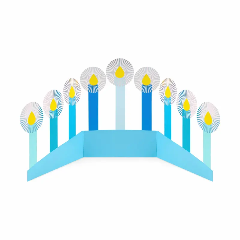 Azure Hanukkah Holiday Cards - Set of 8