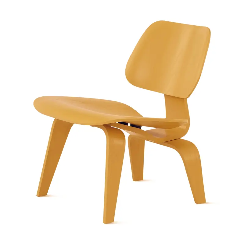 Eames Molded Plywood Lounge Chair (LCW) from Herman Miller - Ochre