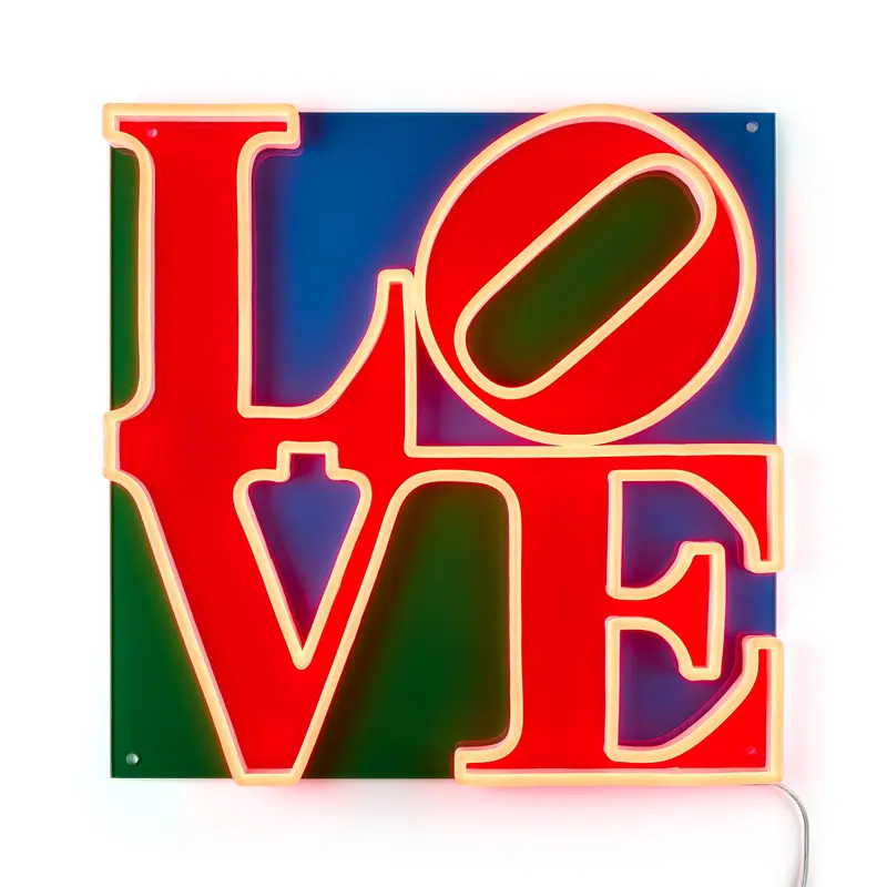 Robert Indiana LOVE Neon Sign