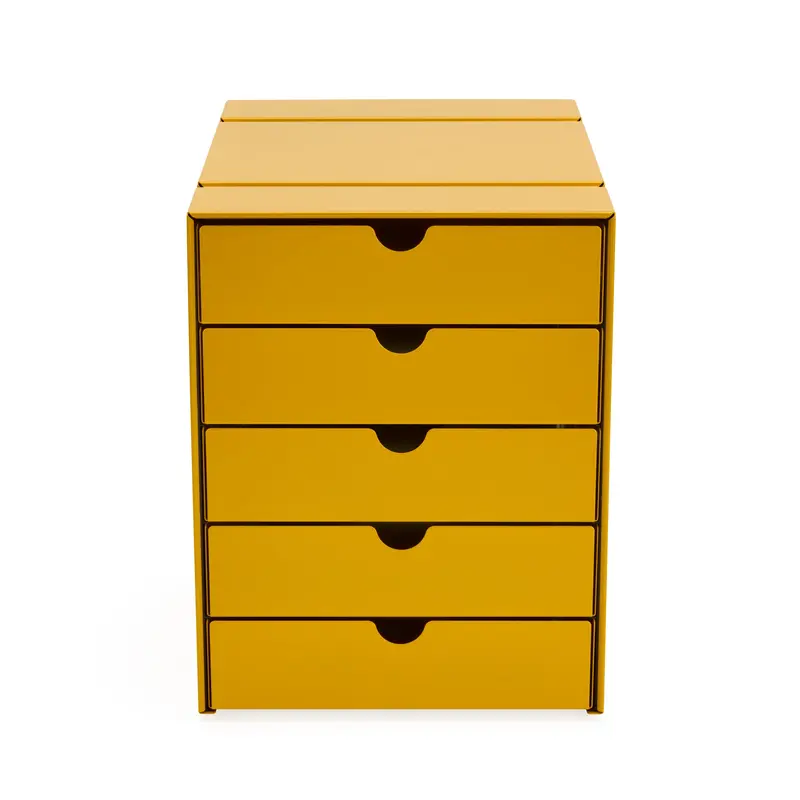 USM Haller 5-Drawer Set - Yellow