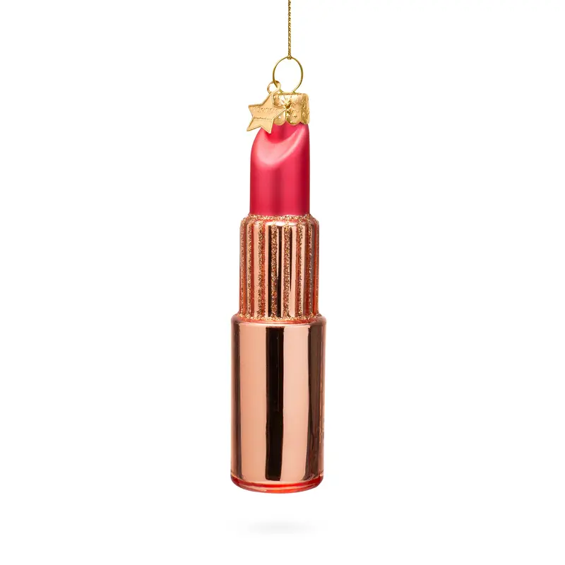 Beauty Counter Glass Holiday Ornament - Lipstick