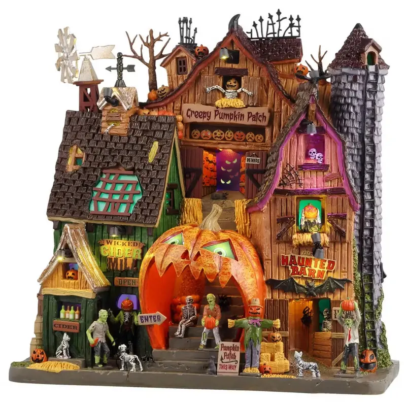 NEW 2025 Lemax Spooky Town Creepy Pumpkin Patch #45210