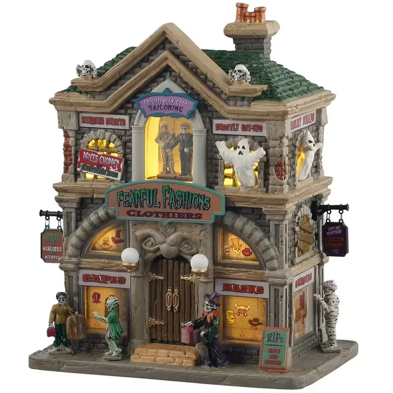 NEW 2025 Lemax Spooky Town Fearful Fashions Clothiers #55307