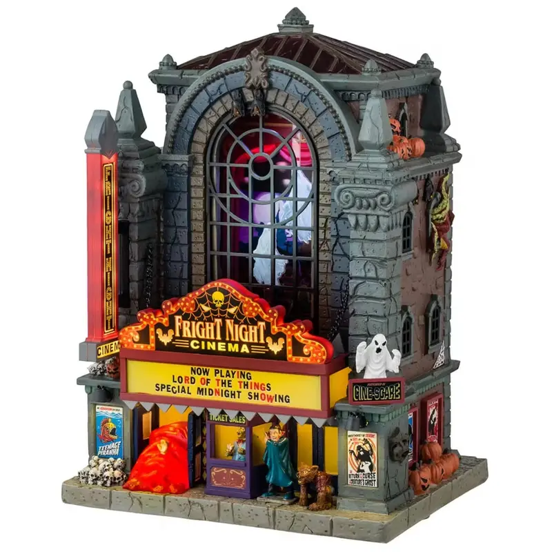 NEW 2025 Lemax Spooky Town Fright Night Cinema #45203
