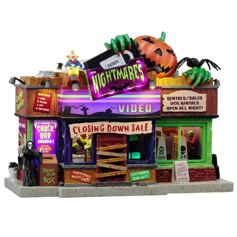 NEW 2025 Lemax Spooky Town Nightmares Video #55291