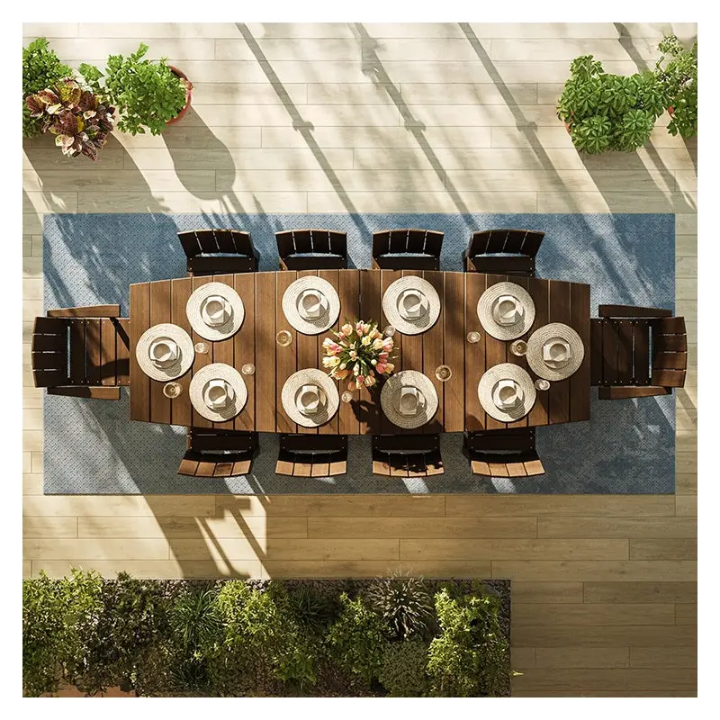 Urban 4' x 10' Oval Dining Table from LuxCraft