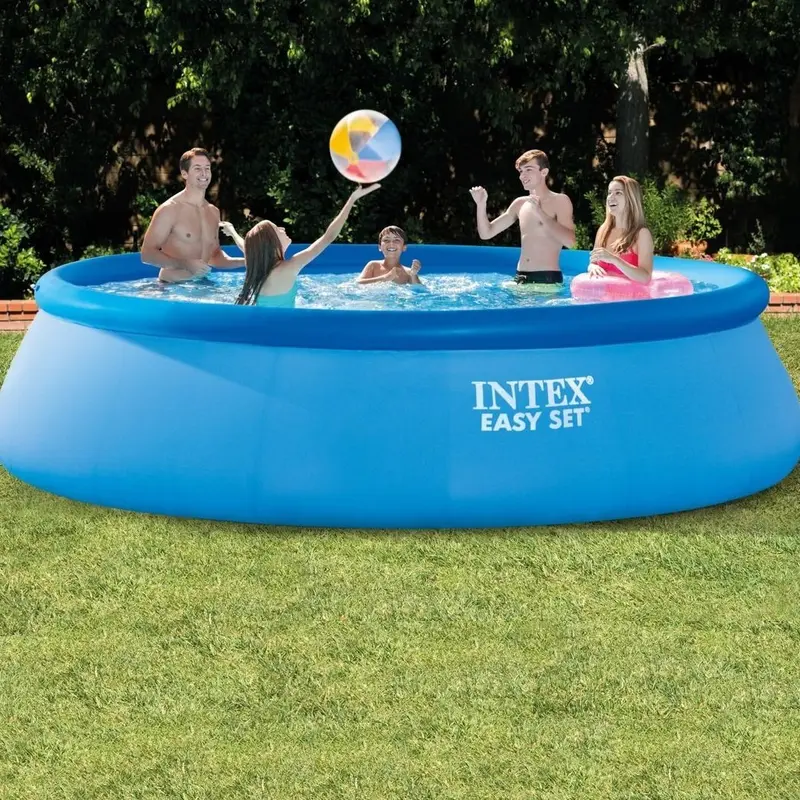 Intex 15' x 42" Easy Set Round Swimming Pool Complete Set