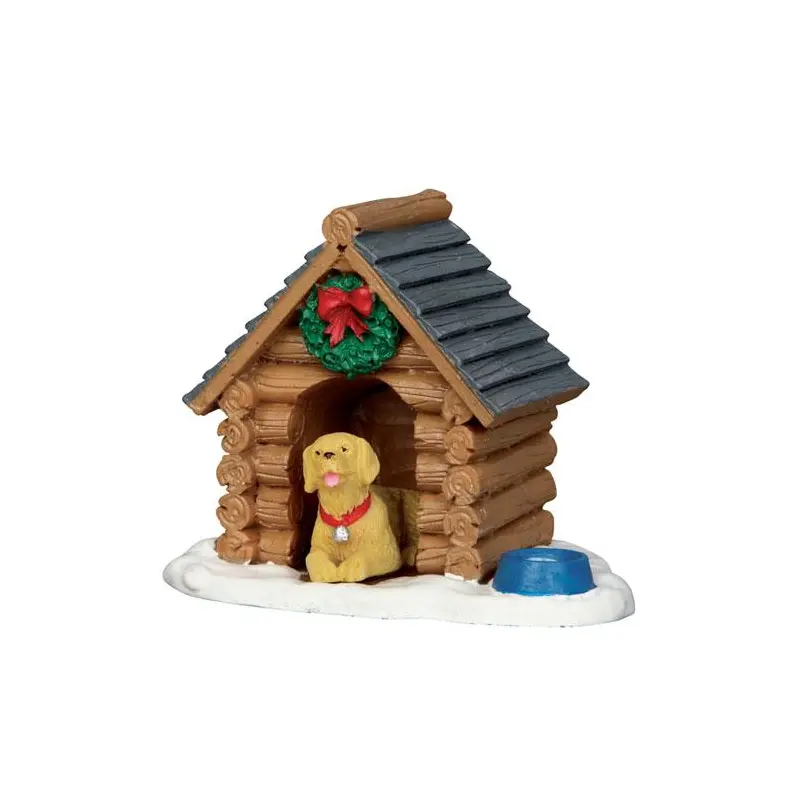 Lemax Vail Village Accessory: Log Cabin Dog House #54943