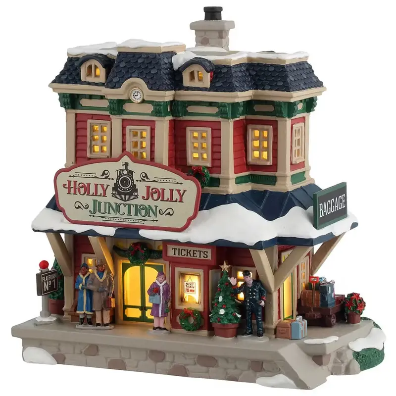 NEW 2025 Lemax Caddington Village Lighted Building: Holly Jolly Junction #45274