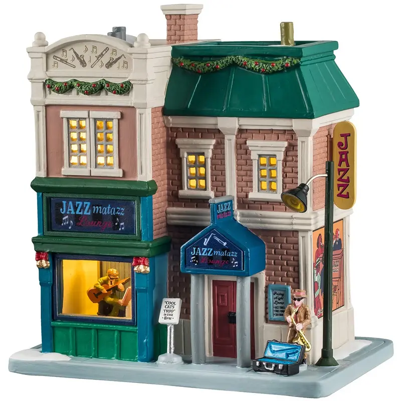 NEW 2025 Lemax Caddington Village Lighted Building: Jazzmatazz Lounge #55336