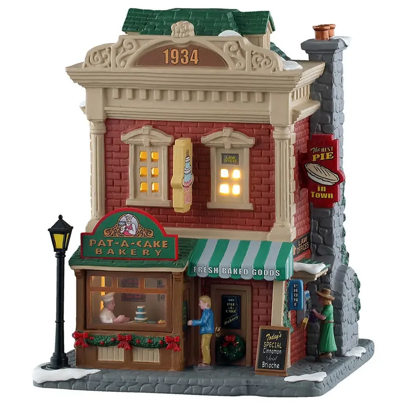 NEW 2025 Lemax Caddington Village Lighted Building: Pat-A-Cake Bakery #55349