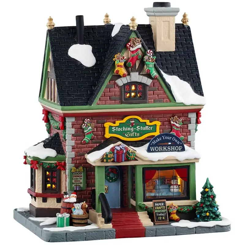 NEW 2025 Lemax Caddington Village Lighted Building: Stocking Stuffer Gifts #55334