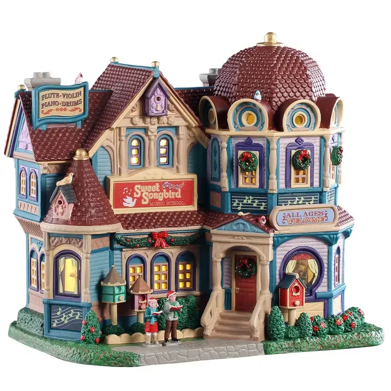 NEW 2025 Lemax Caddington Village Lighted Building: Sweet Songbird Music School #55347