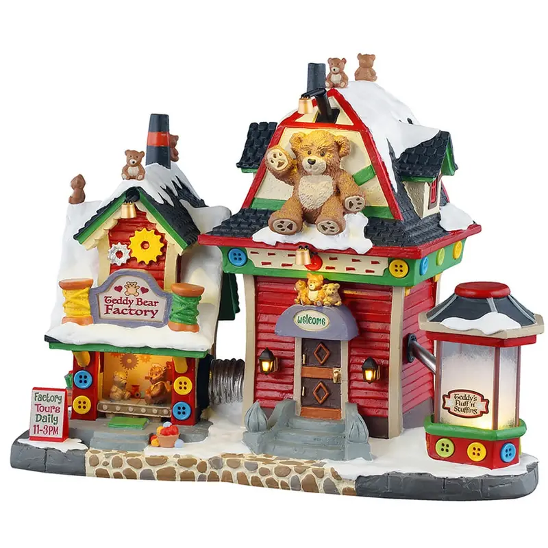 NEW 2025 Lemax Caddington Village Lighted Building: Teddy Bear Factory #55312