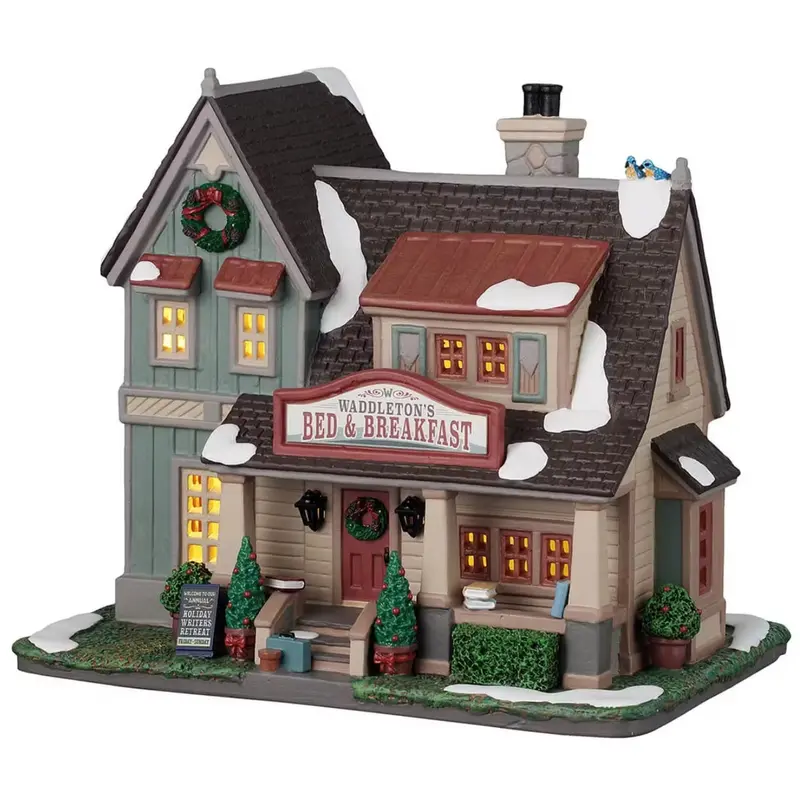 NEW 2025 Lemax Caddington Village Lighted Building: Waddleton's Bed & Breakfast #55335