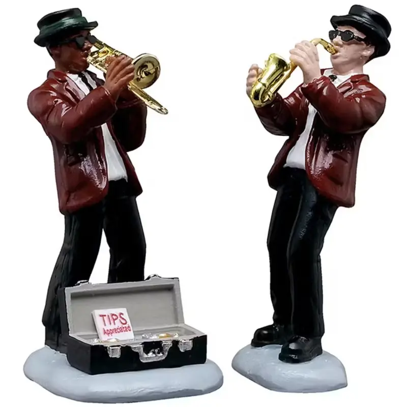 NEW 2025 Lemax General Collectible Figurines: Jazz Duo, Set of 2 #52523