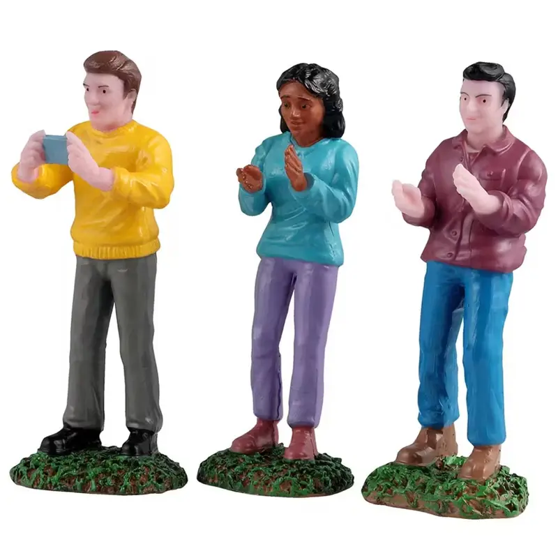 NEW 2025 Lemax General Collectible Figurines: Music Festival Fans, Set of 3 #52521