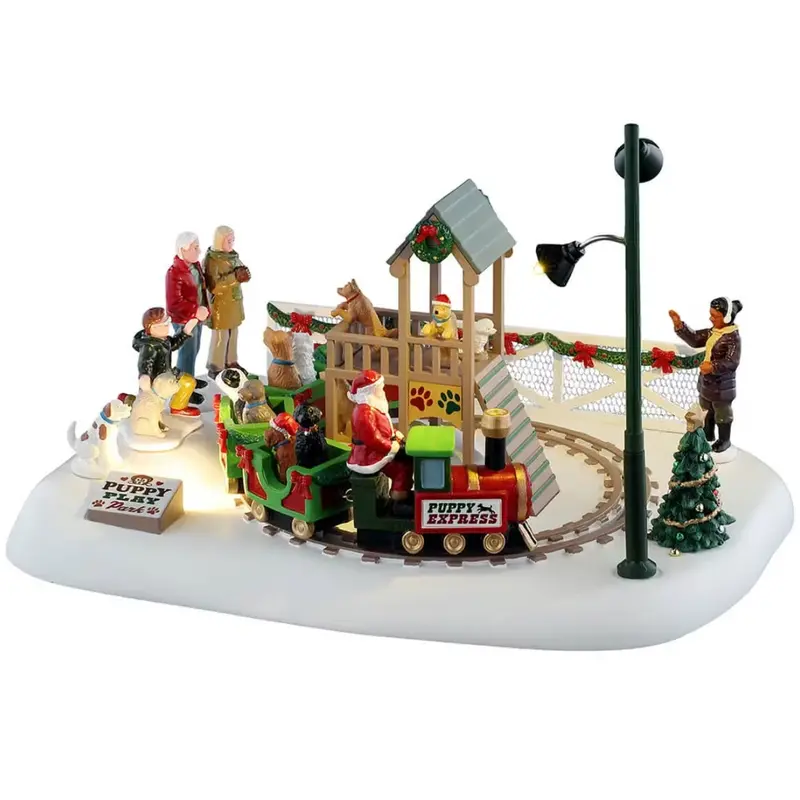 NEW 2025 Lemax General Collectibles Table Accent: Puppy Play Park #54456