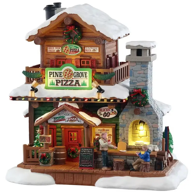 NEW 2025 Lemax Vail Village Lighted Building: Pine Grove Pizza #55322
