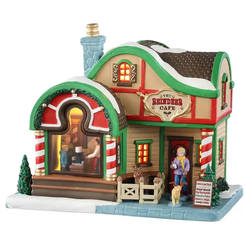NEW 2025 Lemax Vail Village Lighted Building: The Reindeer Cafe #55327