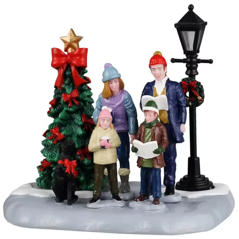NEW 2025 Lemax Vail Village Table Accent: Family Caroling #43722