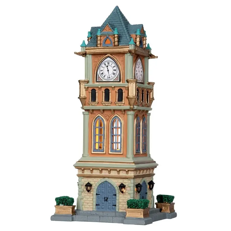 Lemax Caddington Village Lighted Building: Municipal Clock Tower #05007