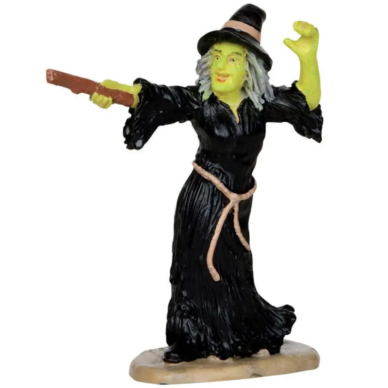 Lemax Spooky Town Witch Casts Spell #32117