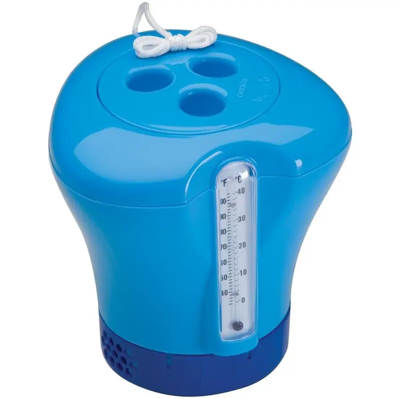 Ocean Blue Floating Chemical Dispenser and Thermometer Combo