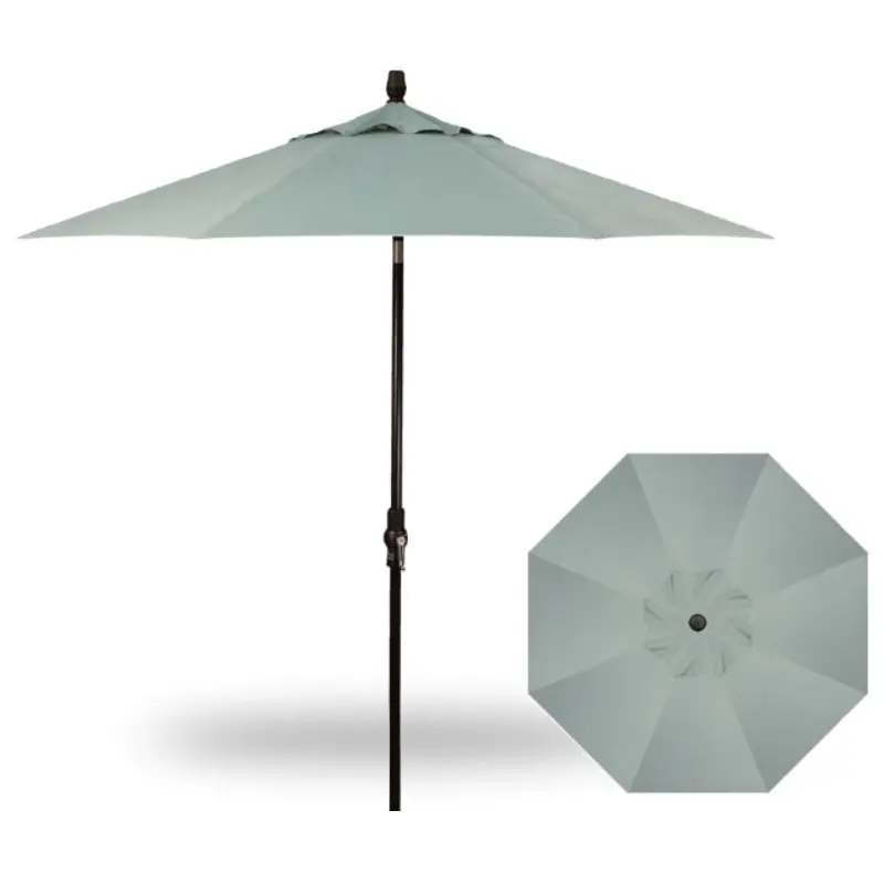 9' Collar Tilt Market Black Frame Spa Canopy Umbrella