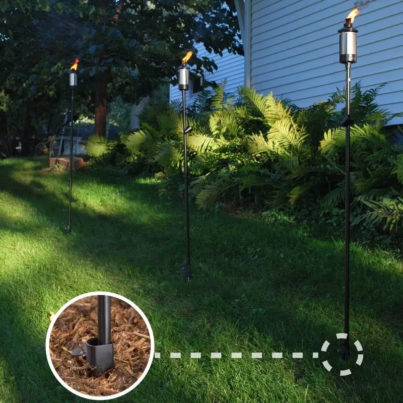 Black TIKI Torch Stake
