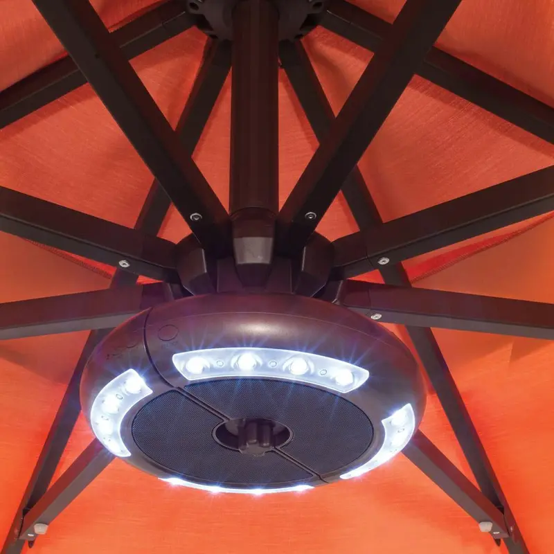 Luna Umbrella Light with Bluetooth Speaker by Treasure Garden