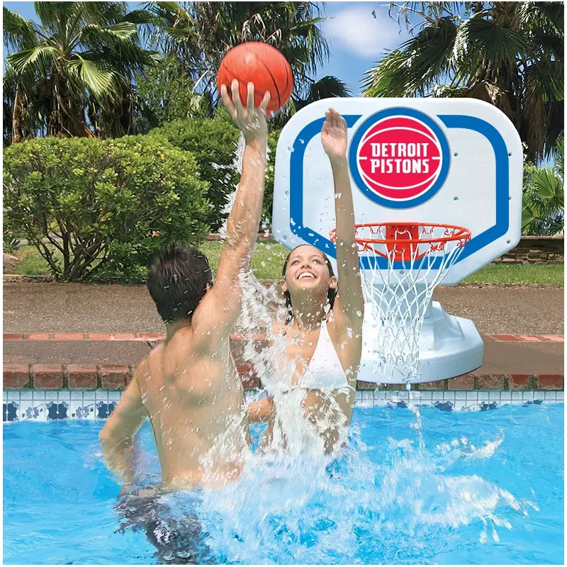 NBA Detroit Pistons USA Competition Style Poolside Basketball Game from Poolmaster