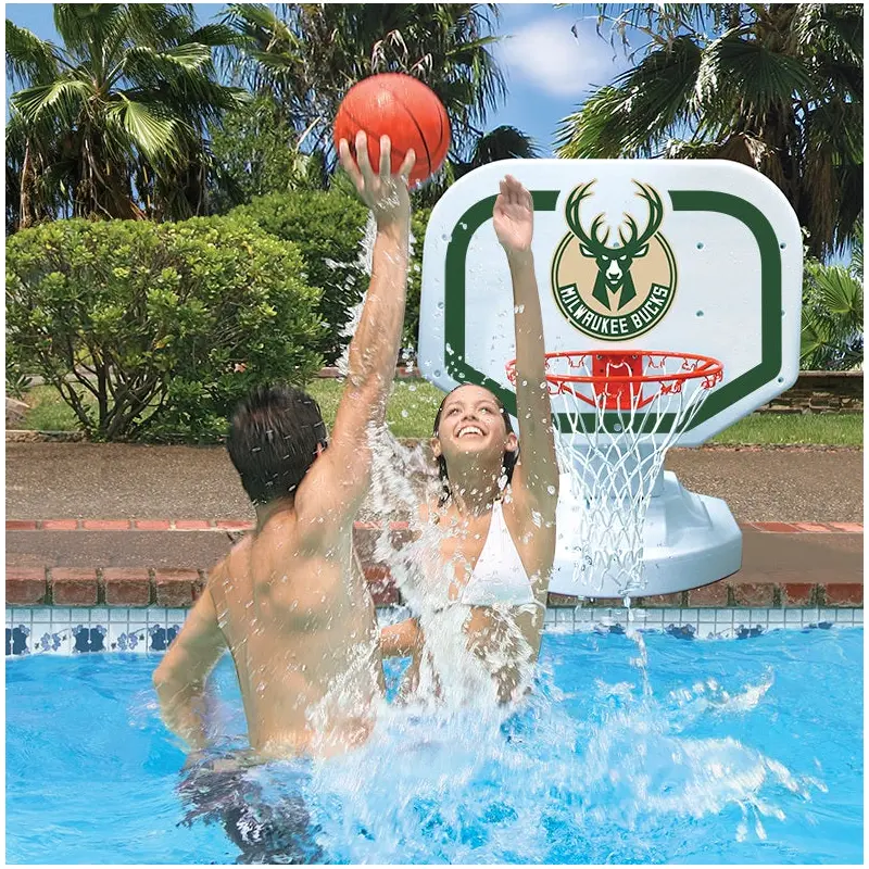NBA Milwaukee Bucks USA Competition Style Poolside Basketball Game from Poolmaster