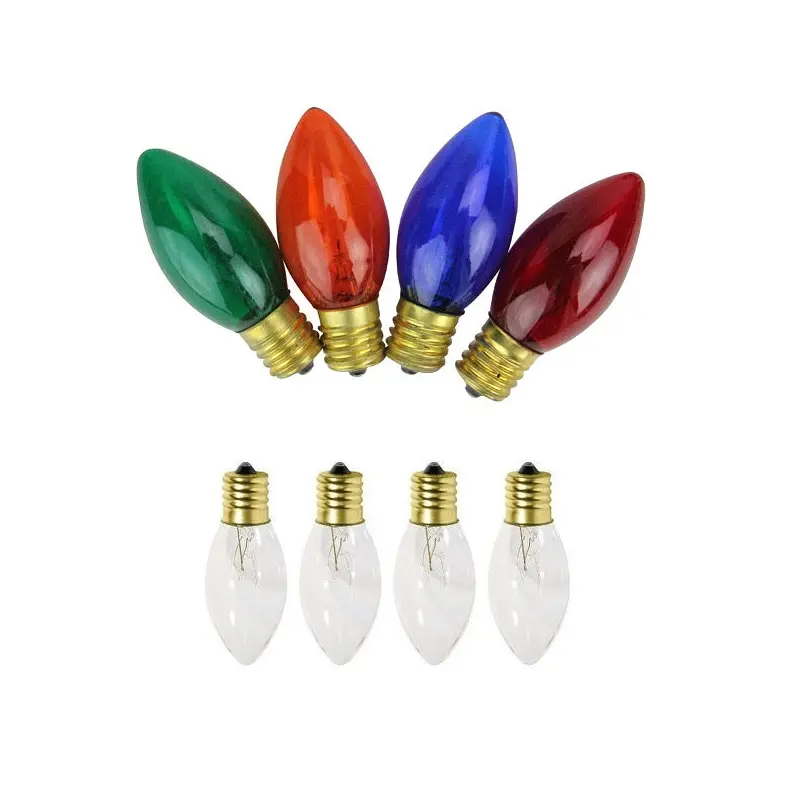 Replacement C9 Transparent Bulbs (4-pack)