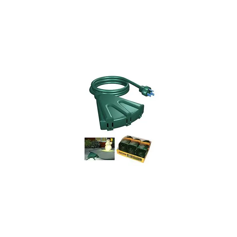 Stanley 3-Outlet Fan Type PowerBlock Outdoor Extension Cords