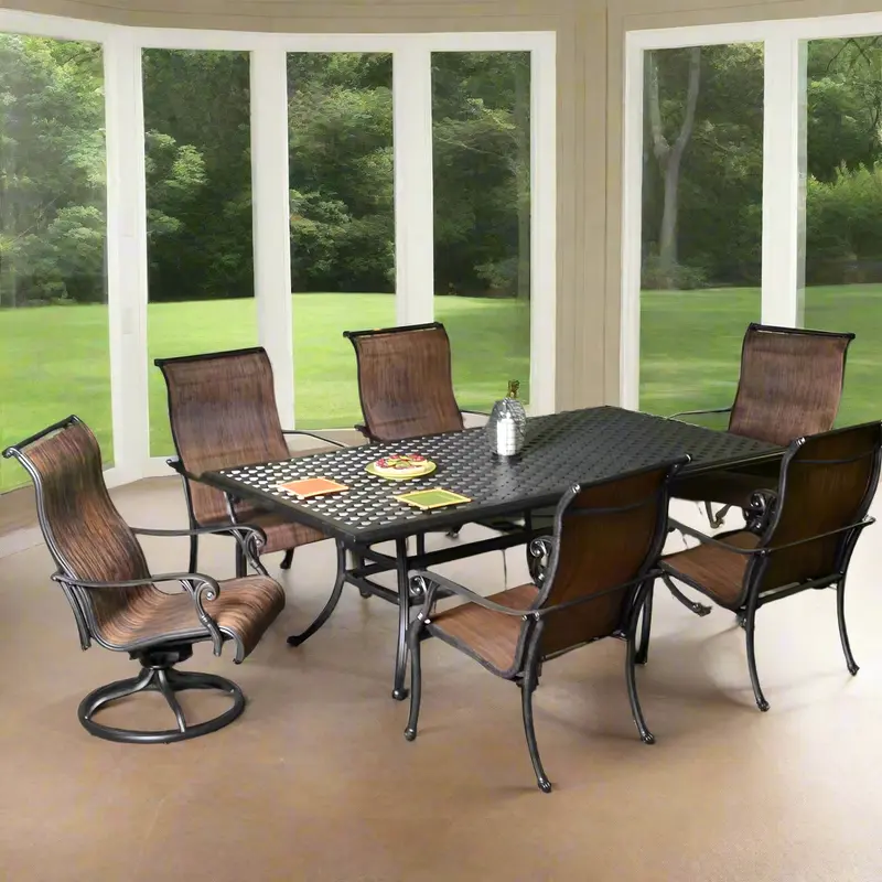 Stonegate Cast Aluminum Sling Patio Dining Sets