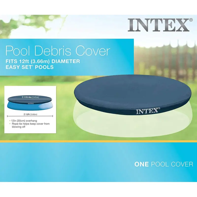 12' x 12" Easy Set Inflatable Pool Cover from Intex