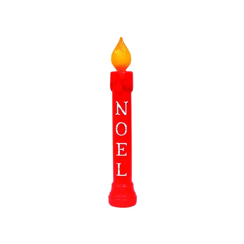 39" Noel Red Candle Blow Mold Christmas Decoration