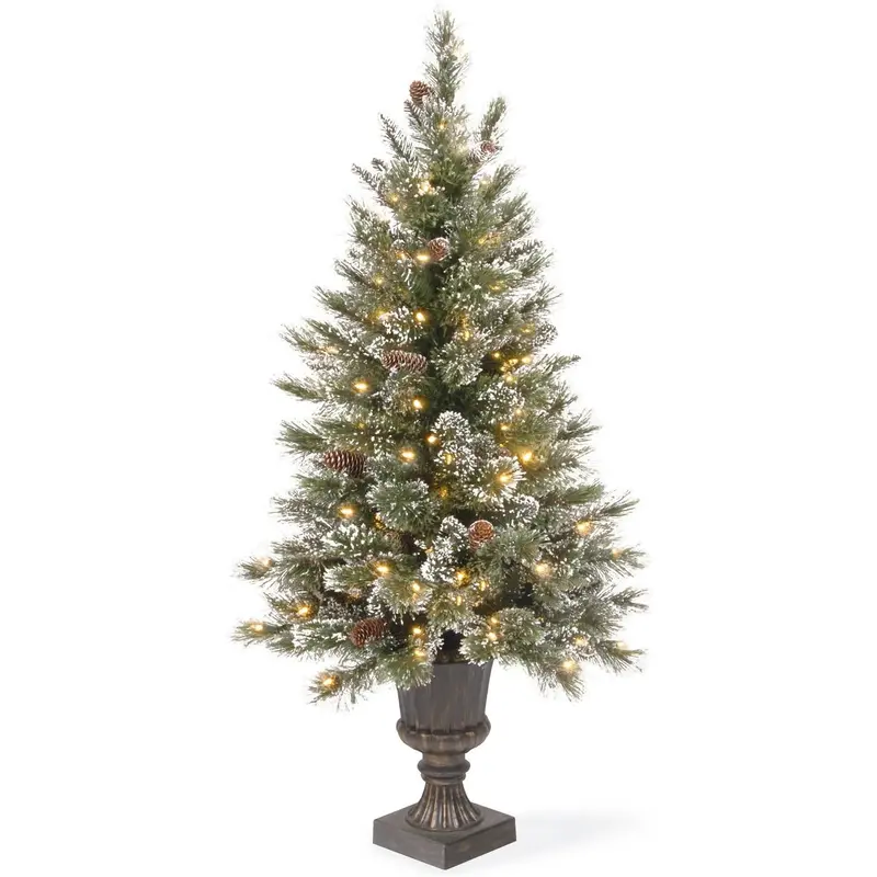 4' Crystal Elegance Pre-Lit Artificial Entrance Tree