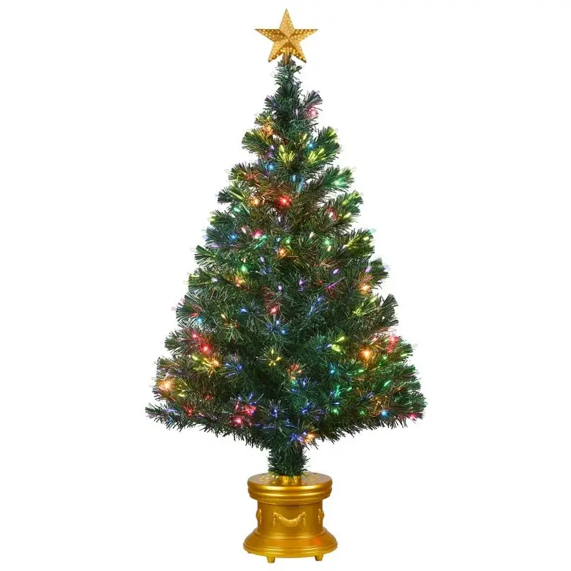 4' Fiber Optic Evergreen Fireworks Artificial Christmas Tree