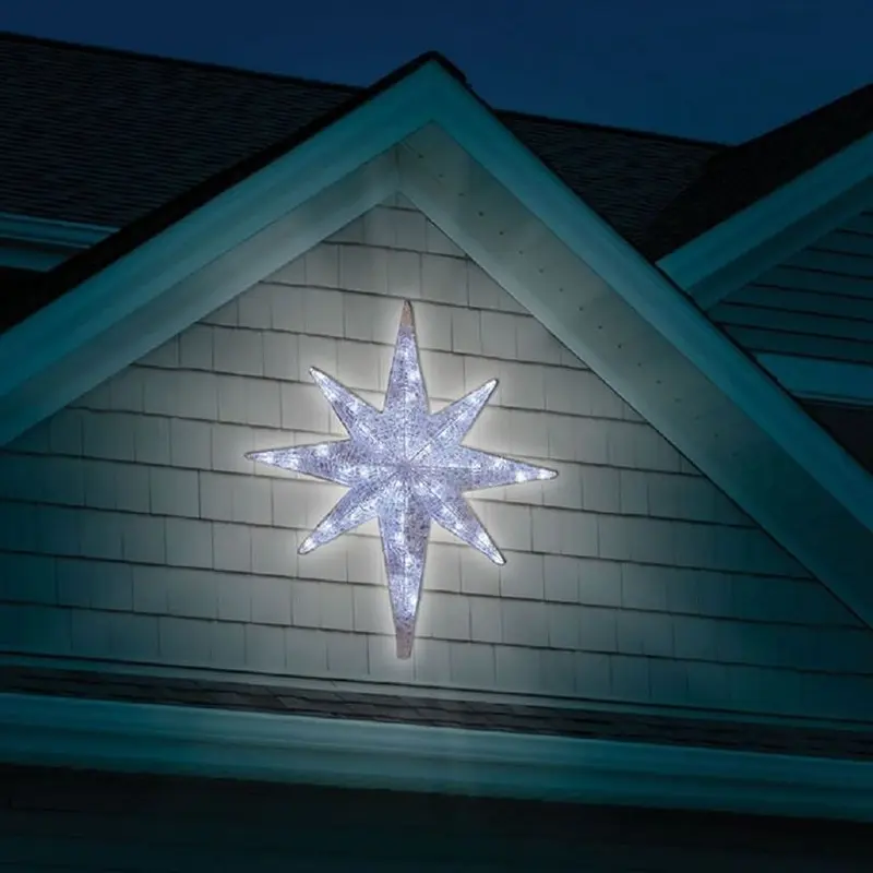 42" Ice Crystal LED Bethlehem Star Sculpture