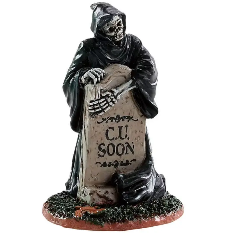 Lemax Spooky Town Grim Reaper Tombstone #84345
