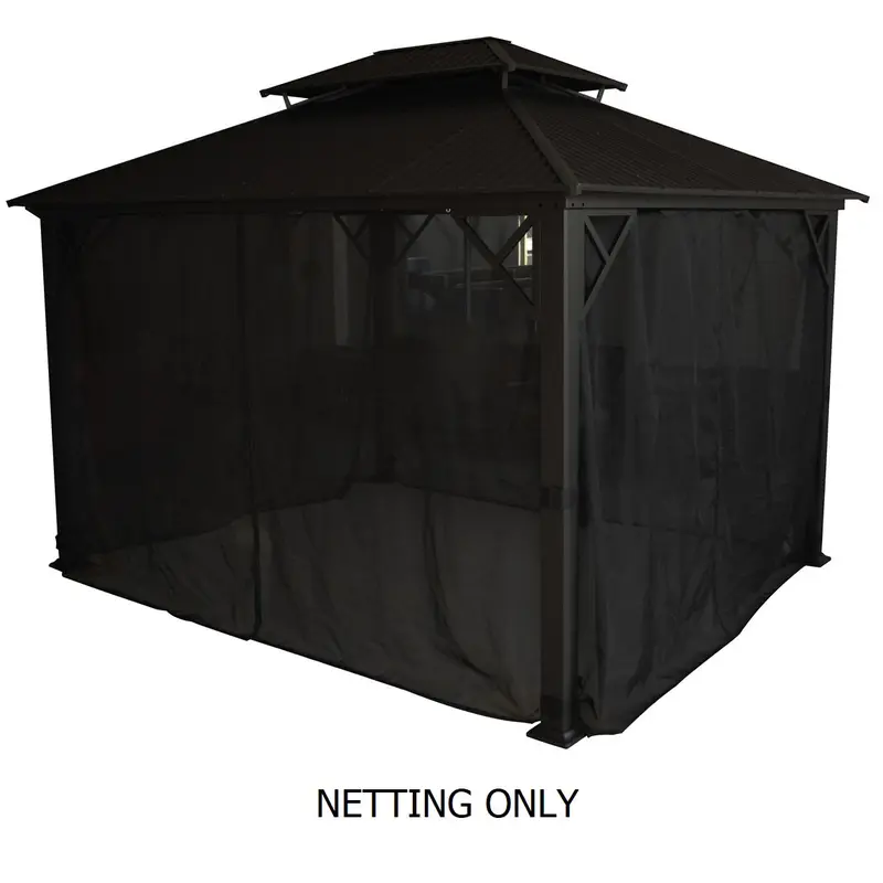 Mosquito Netting for Cambridge Hard Top 10'x12' or 12'x16' Gazebos