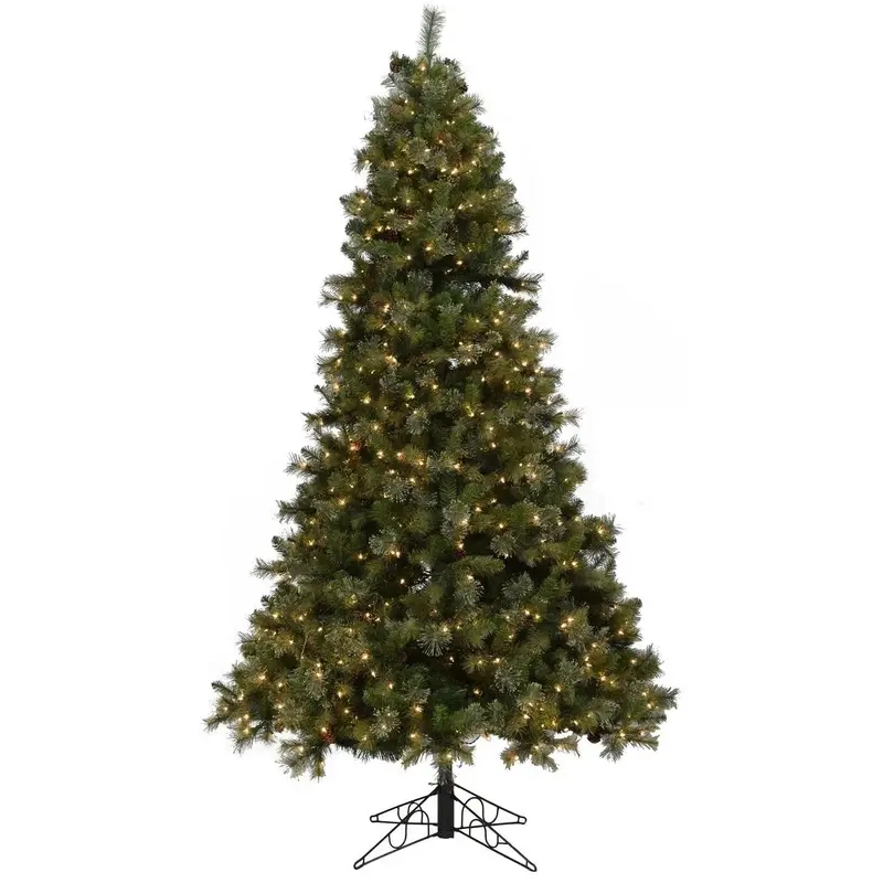 10' Rocky Mountain Instant Lite Pole Pre-Lit Artificial Narrow Fir Tree with Foot Tapper