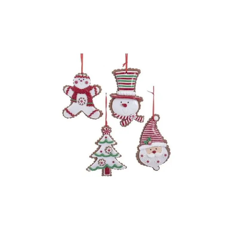 4.5" Holiday Gingerbread Cut Out Ornament