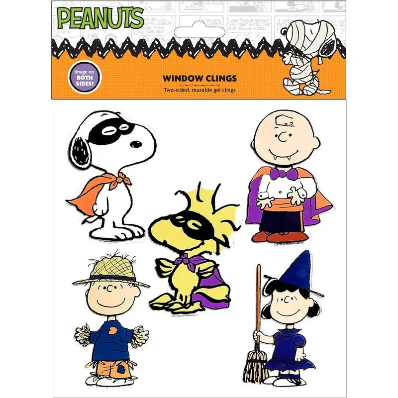 8x8 Peanuts Halloween Cling