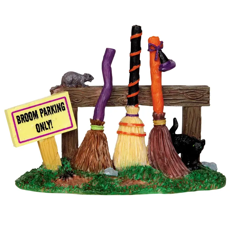 Lemax Spooky Town Broom Parking Rack #44737