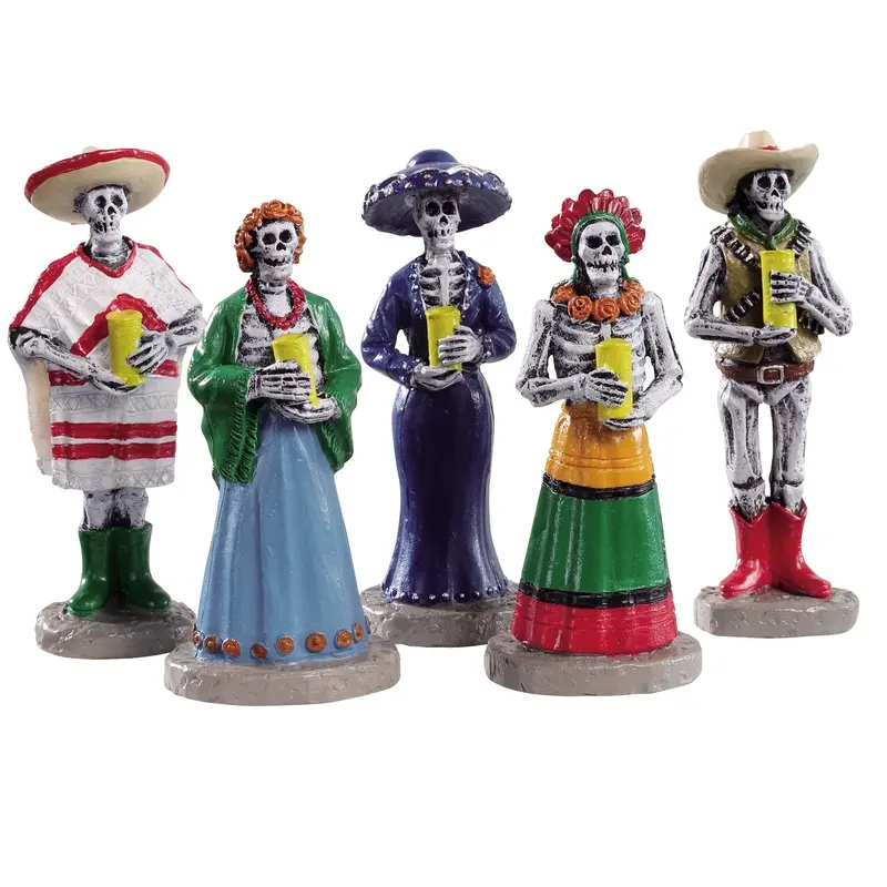 Lemax Spooky Town Dia De Los Muertos Vigil, Set of 5 #92729